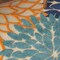 Homeroots 7 x 10 ft. Multi Color Floral Indoor & Outdoor Area Rug 384642 - alternate 8